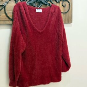 Old Navy Deep Red V-Neck Sweater